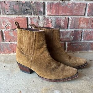 Women’s Tecovas Tan Suede Ankle Boots